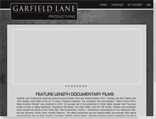 Tablet Screenshot of garfieldlaneproductions.com
